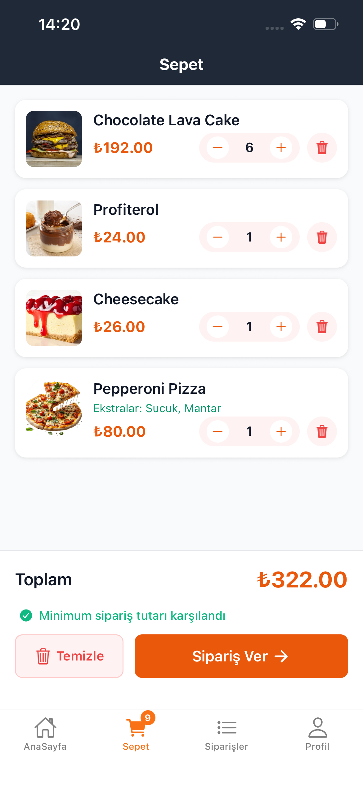 Mobile app screen 4